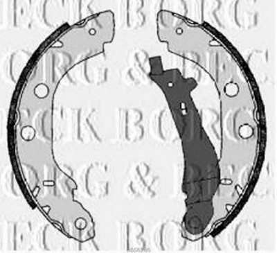 BORG & BECK bbs6286 -  Комплект тормозных колодок